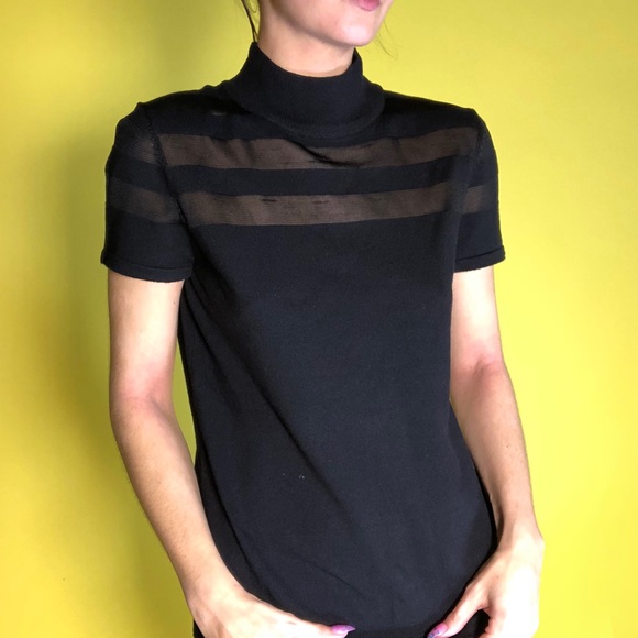 Vintage Carmen  Blouse Black -Q-33 - Picture 5 of 7